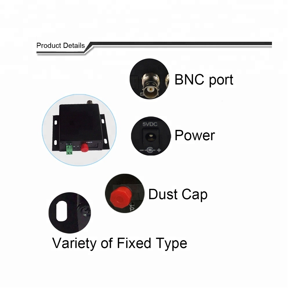 Fiber Optic 1CH 3G SDI Audio Video to Fiber Converter Single Mode Single Fiber 20km Video Fiber Optic Converter