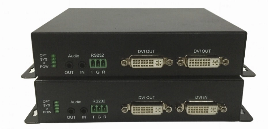 16 Unit Chassis 4K HDMI/DVI Optic Fiber Converter OEM ODM