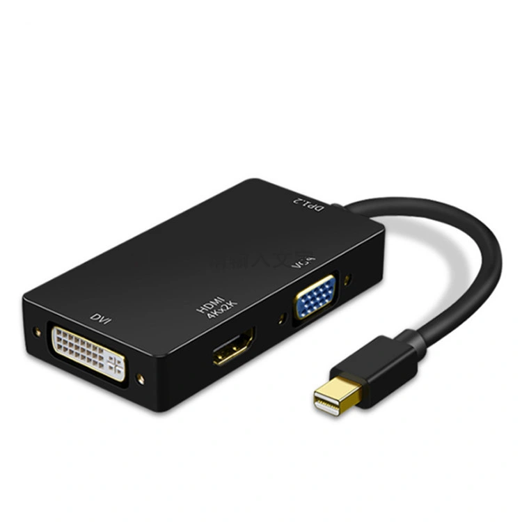 Anera Hot Sale Mini Dp Display to HDMI VGA DVI Video Converter Adapter Cable