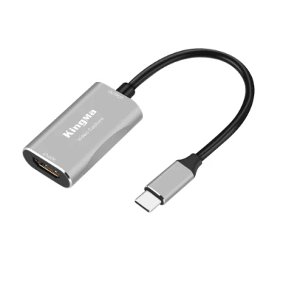 Kingma Compact USB-C Audio Video Capture Card pour l'enregistrement vidéo Live- Streaming Gaming Teaching Record