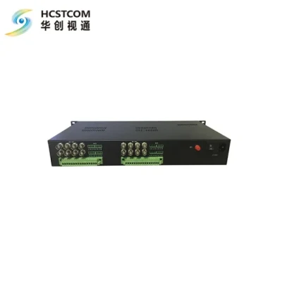 Convertisseur/extendeur de fibre vidéo numérique 16 canaux 3G-SDI pour caméra de vidéosurveillance