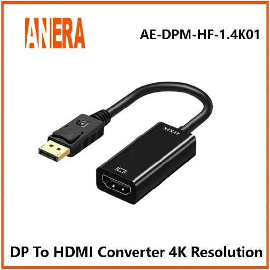Anera Hot Sale 4K Dp Display vers HDMI Converter Video Audio Converter